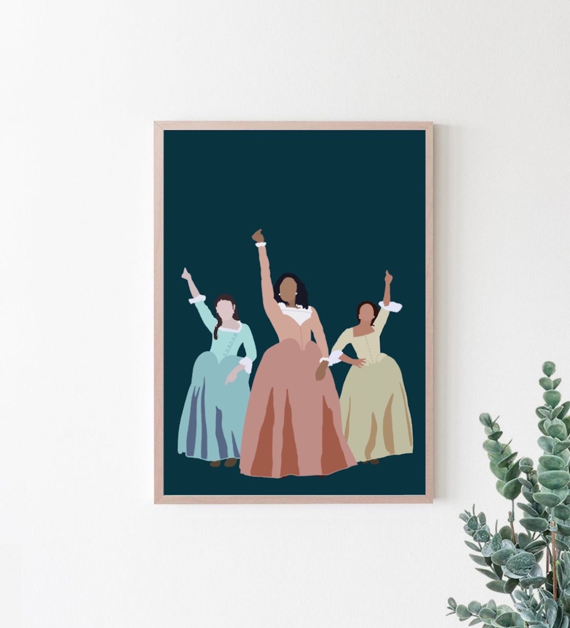 Minimalistic Schuyler Sisters // Digital Print - Etsy