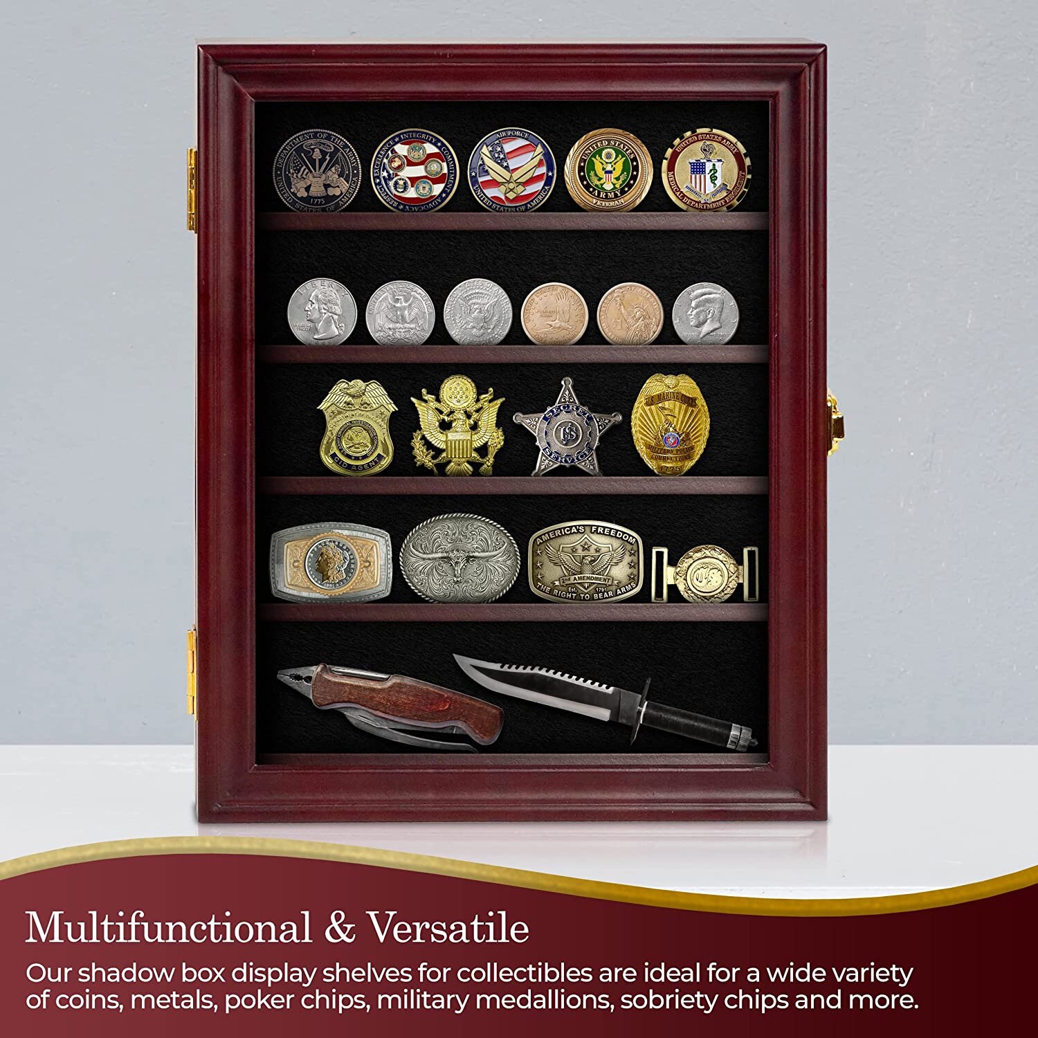 Personalized Military Coin Display Case & Medal Display Etsy