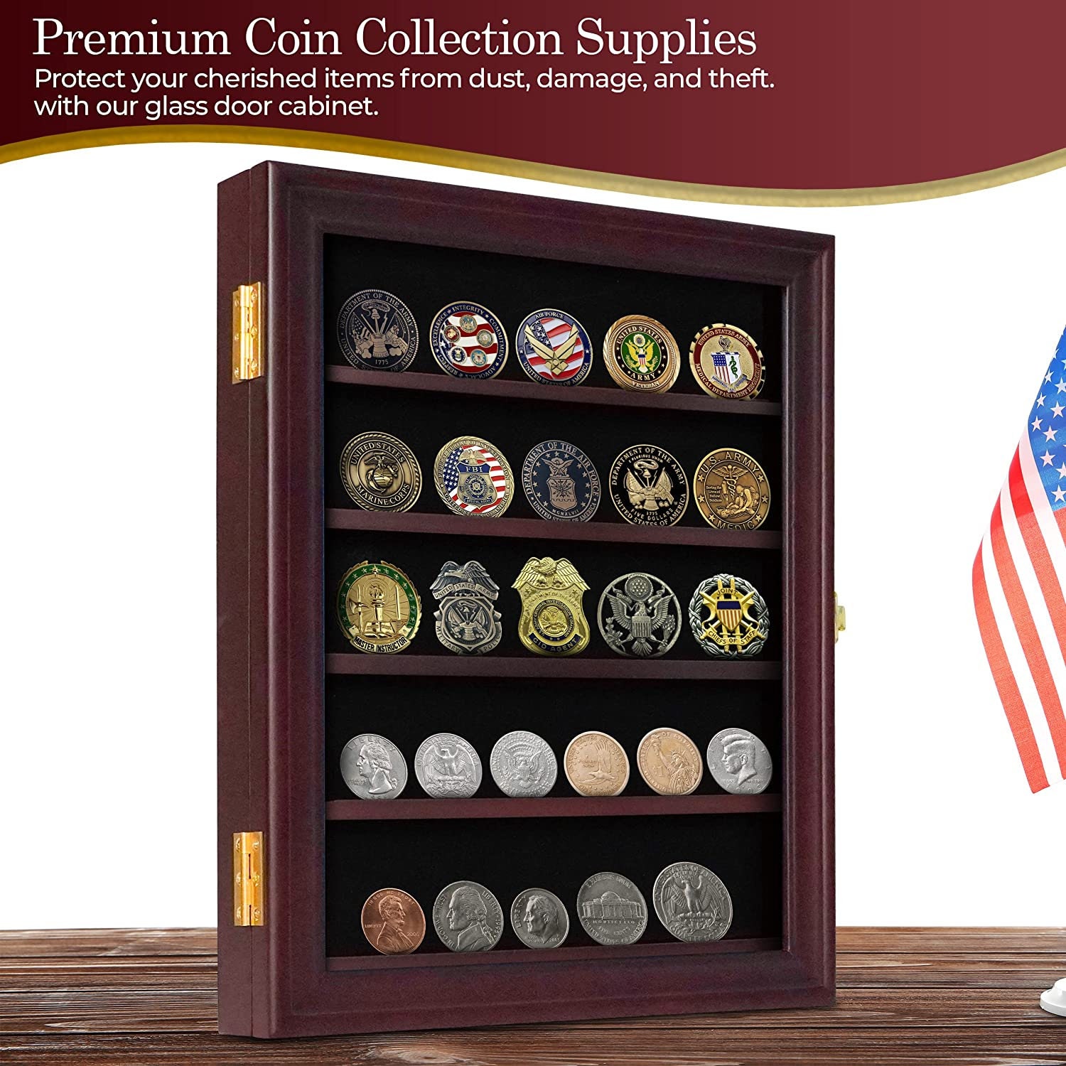 Personalized Military Coin Display Case & Medal Display Etsy