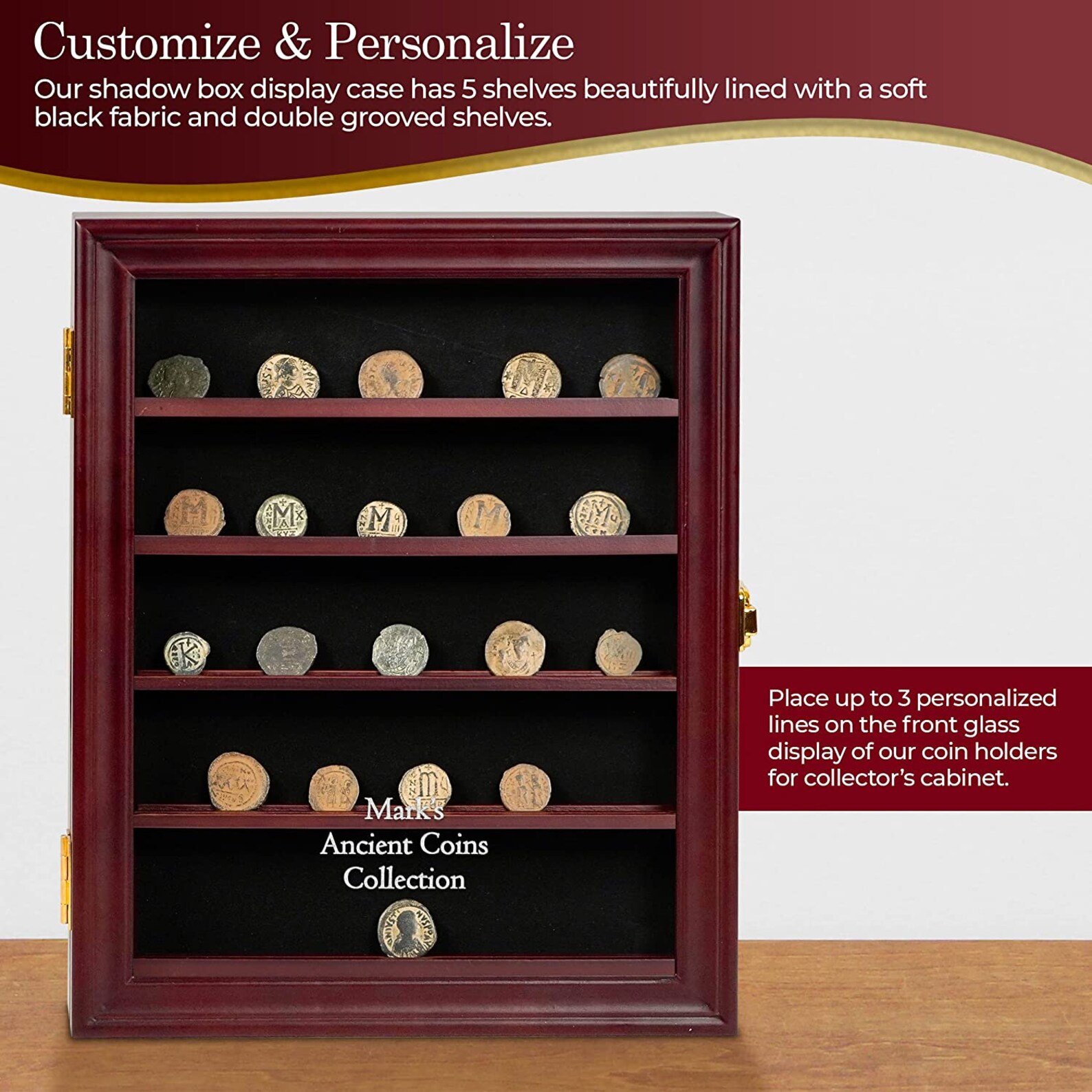 Personalized Military Coin Display Case & Medal Display Etsy