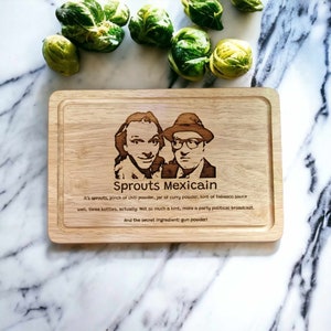 Richie Eddie Bottom TV Show Chopping Board  Kitchen Chopping Board Engraved Cheese Board Cutting Board Housewarming Gift Couples