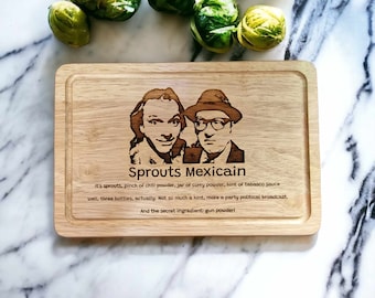 Richie Eddie Bottom TV Show Chopping Board  Kitchen Chopping Board Engraved Cheese Board Cutting Board Housewarming Gift Couples