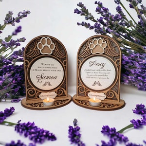 Over The Rainbow Bridge - Personalized LED Candle