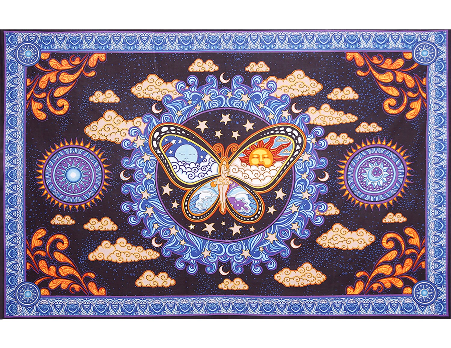 Fairy Nymph Hippie Wall Art by Dan Morris Handcrafted Screen Print - …