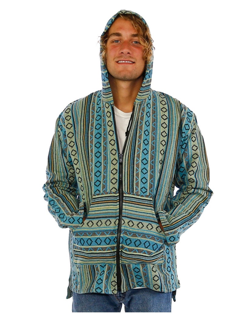 hippie zip up hoodie