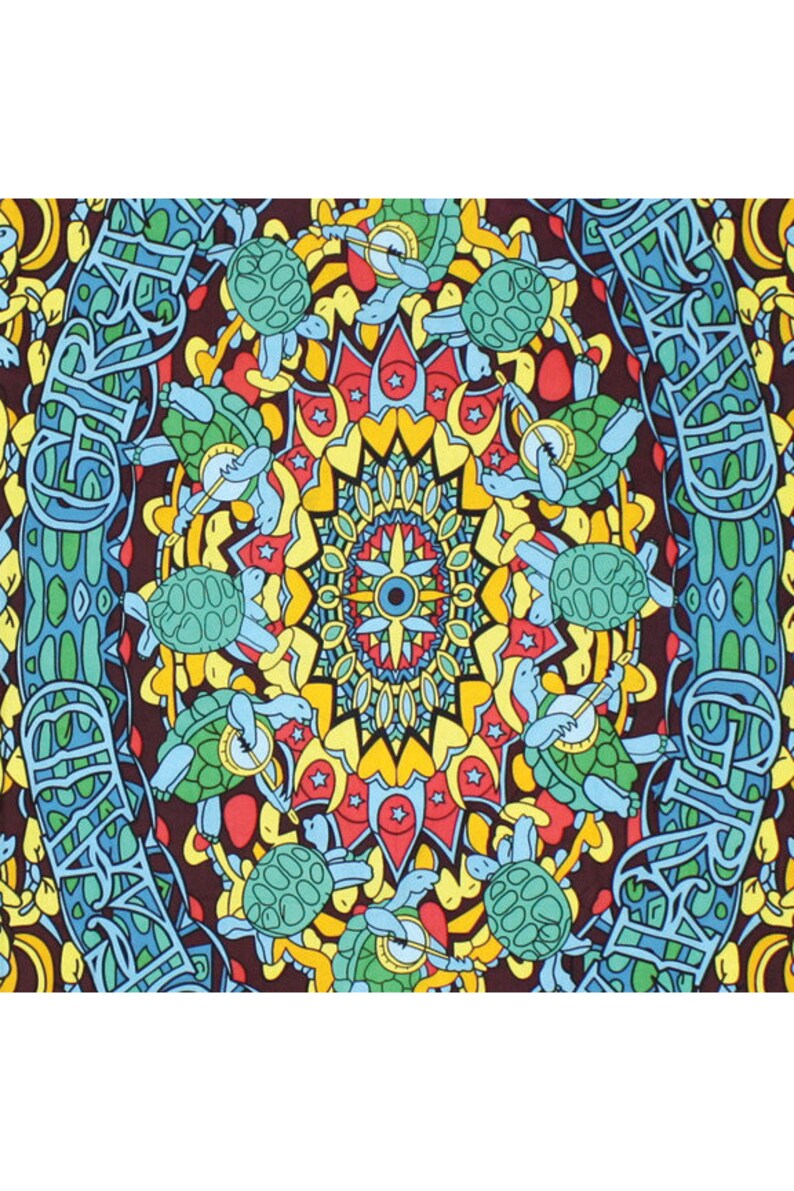 Grateful Dead Tapestry Terrapin Dance Mandala Wall Art Etsy