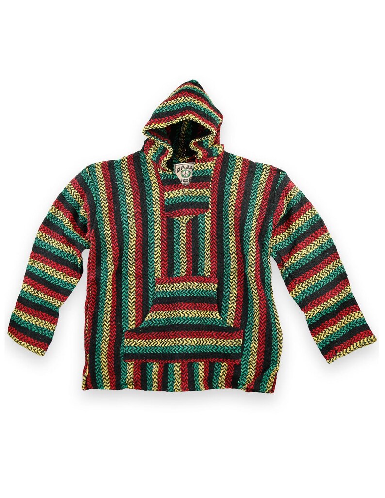 Rasta Baja sudadera con capucha Pullover Drug Hippie con Etsy