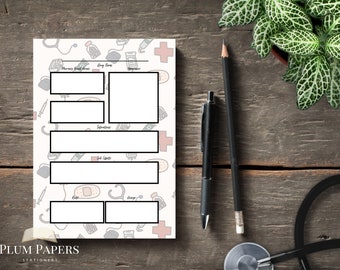 Medication and Drugs Nursing Notepad