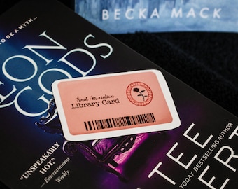 Smut Reader Membership Library Card Bookish Kindle Sticker STFUATTDLAGG