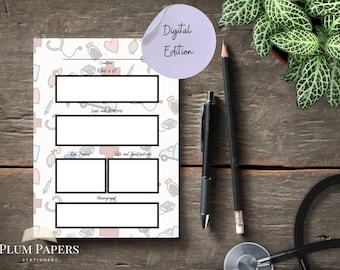 Paramedic Conditions and Diseases Notepad DIGITAL DOWNLOAD