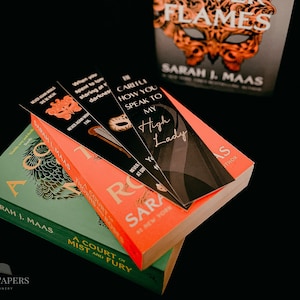ACOTAR Bookmarks, Bookish, Book Lover, A Court of Thorns and Roses, SJM, Sarah J Maas, Bookmark, Page Marker, A Court of Silver Flames, Book