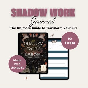 Diario de trabajo de la sombra / Cuaderno de trabajo espiritual digital para iPad, GoodNotes / Ejercicios e indicaciones para sanar la ansiedad y el niño interior / Salud mental