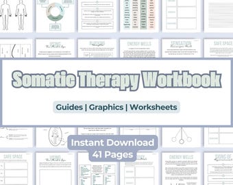 Somatic Therapy Worksheets: Vagus Nerve Exercises for Stress Relief (Printable PDF)