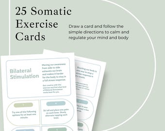 Somatic Therapy Cheat Sheet: Trauma Healing Exercises & PTSD Coping (PDF Download)