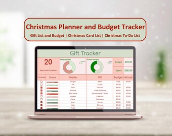 Ultimate Christmas Checklist Google Sheets, Christmas Tracker Spreadsheet, Holiday Card Tracker, Holiday Gift Planner Organizer, Gift Budget