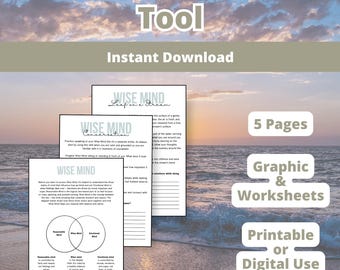 DBT Wise Mind Worksheets: Emotional Regulation & Mindfulness (PDF)