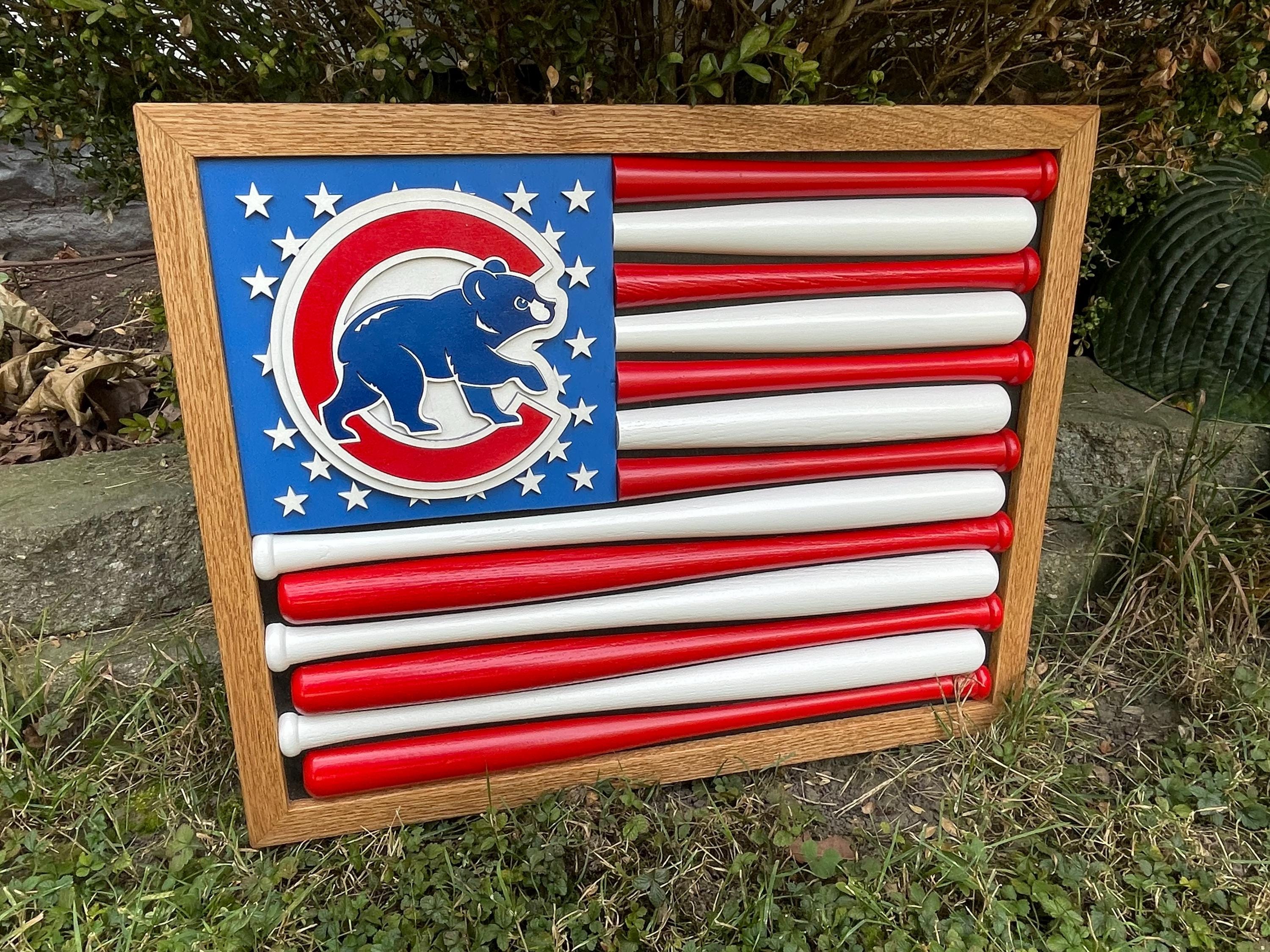 Chicago Cubs Flag 12x18 Garden Style 2 Sided, 1