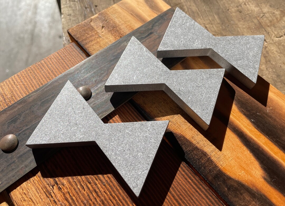 Reclaimed Aluminum Bowtie / Dovetail Inlay for Woodworking 2x3 3/8