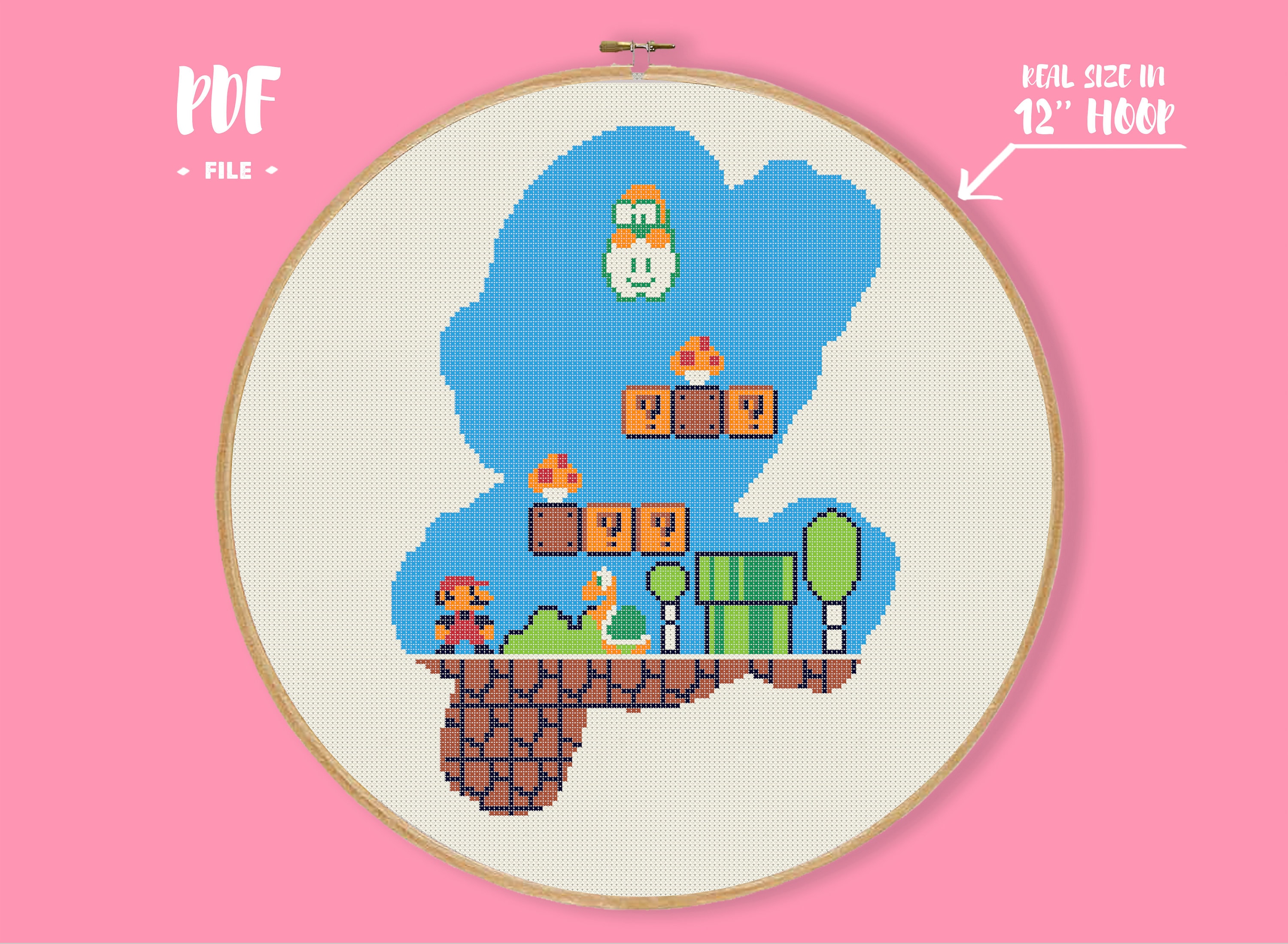 Game Cross Stitch Pattern Retro Video Game 8bit PlayStation | Etsy