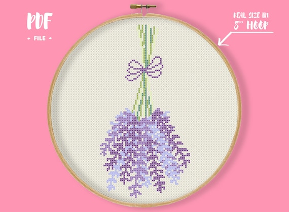 Kit Point De Croix De Lanarte à Broder Fenêtre Aux Plantes Fleuries