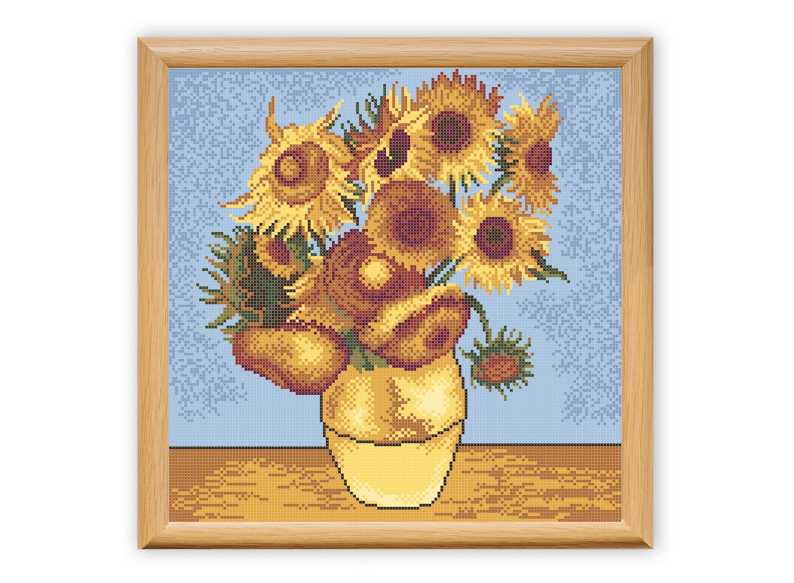 Van Gogh Sunflowers Cross Stitch Pattern Fine Art Etsy