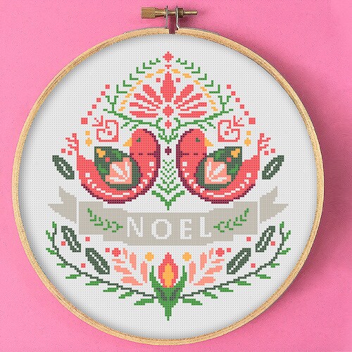 Noel Christmas Cross Stitch Pattern Holiday Ornaments Etsy