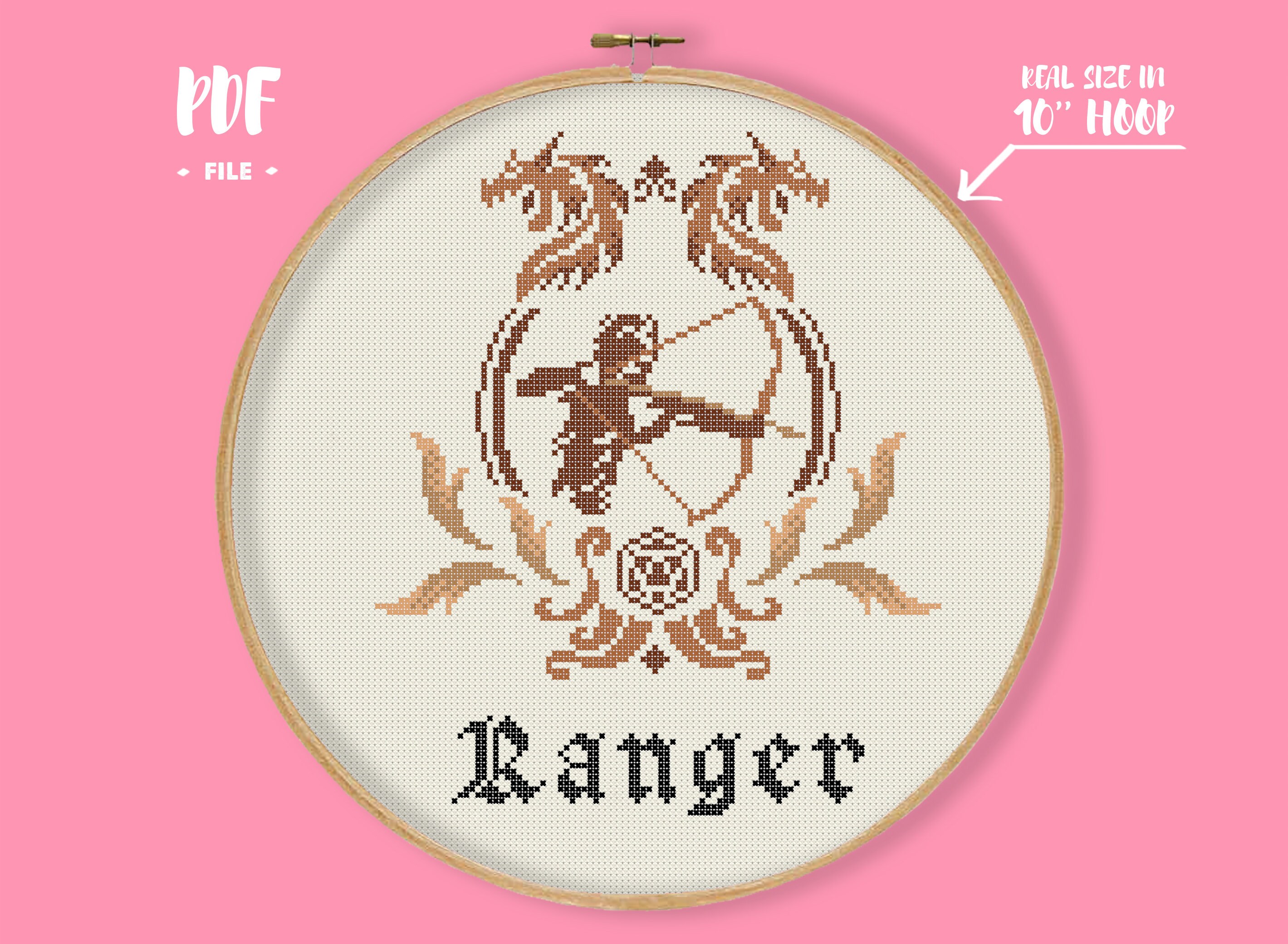 Little Ranger Pattern RPG Ranger Cross Stitch Pattern Role Play Tabletop | Etsy