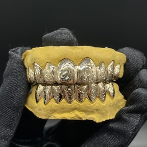 10k Genuine solid Gold Grillz Rose cut style.