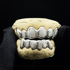 925 Sterling Silver Diamond Dust Style Grillz