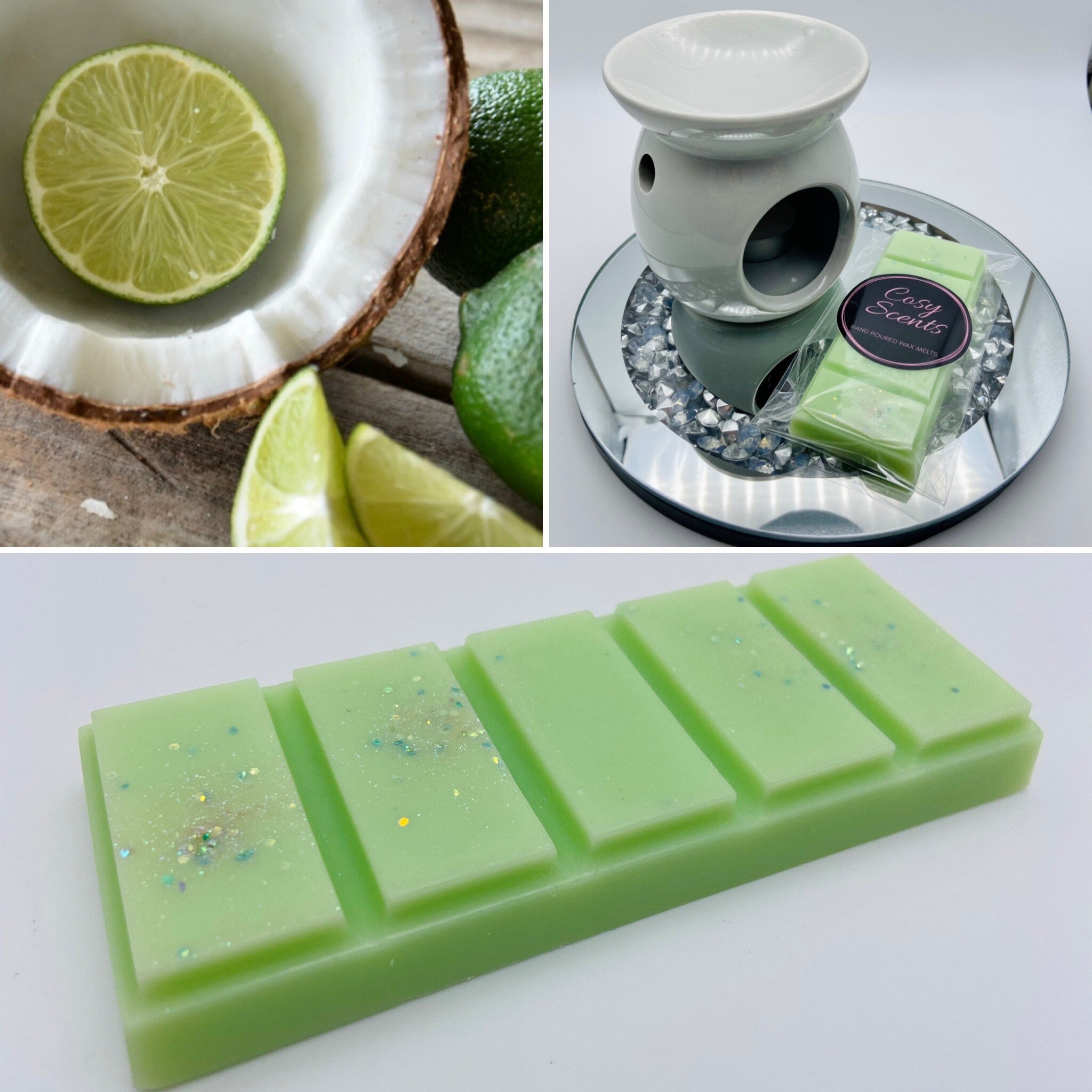 LimeCoconut fragrance Wax Melts UK Soy Wax Highly Scented Etsy