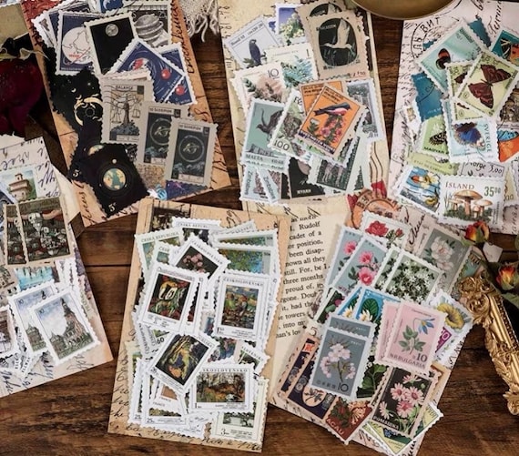 46pcs Postage Stamp Etsy