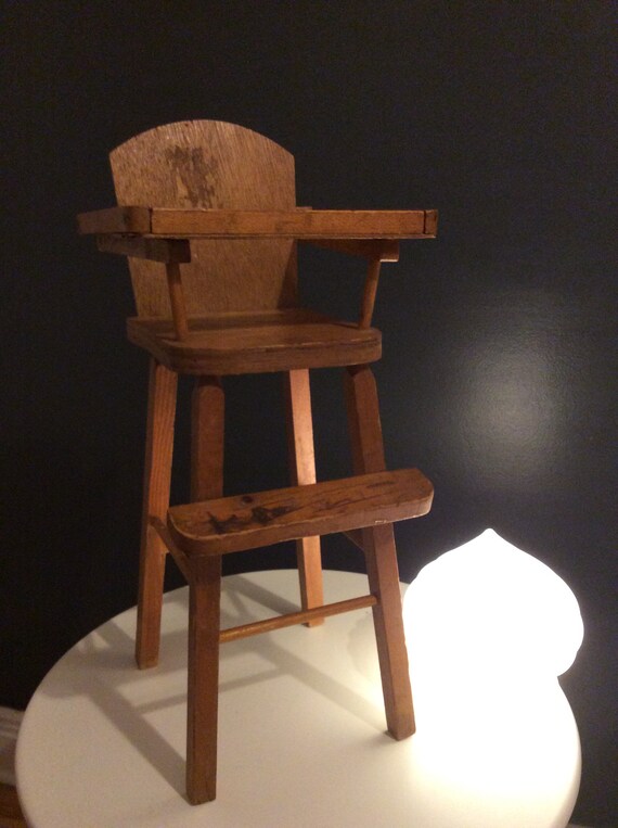 antique doll high chair