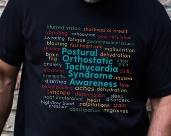 POTS Awareness Shirt, Postural Orthostatic Tacycardia Syndrome, October Awareness, POTS Symptoms, POTS Gift Shirt, Dysautonomia Awareness,