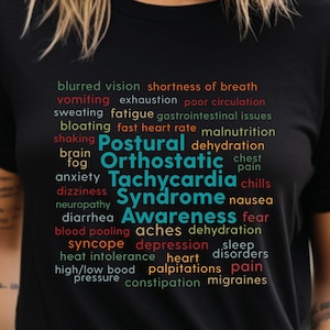 POTS Syndrome Symptoms Shirt, Dysautonomia Awareness Tee, Perfect for Doctor Visits, POTSie Medical Appointments Shirt, POTS Awareness Shirt