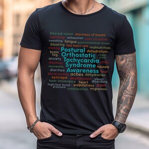 POTS Psychorsyndrom Probleme Shirt, Dysautonomia Awareness Tee Bild 3