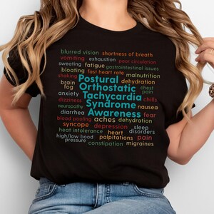 POTS Psychorsyndrom Probleme Shirt, Dysautonomia Awareness Tee Bild 4