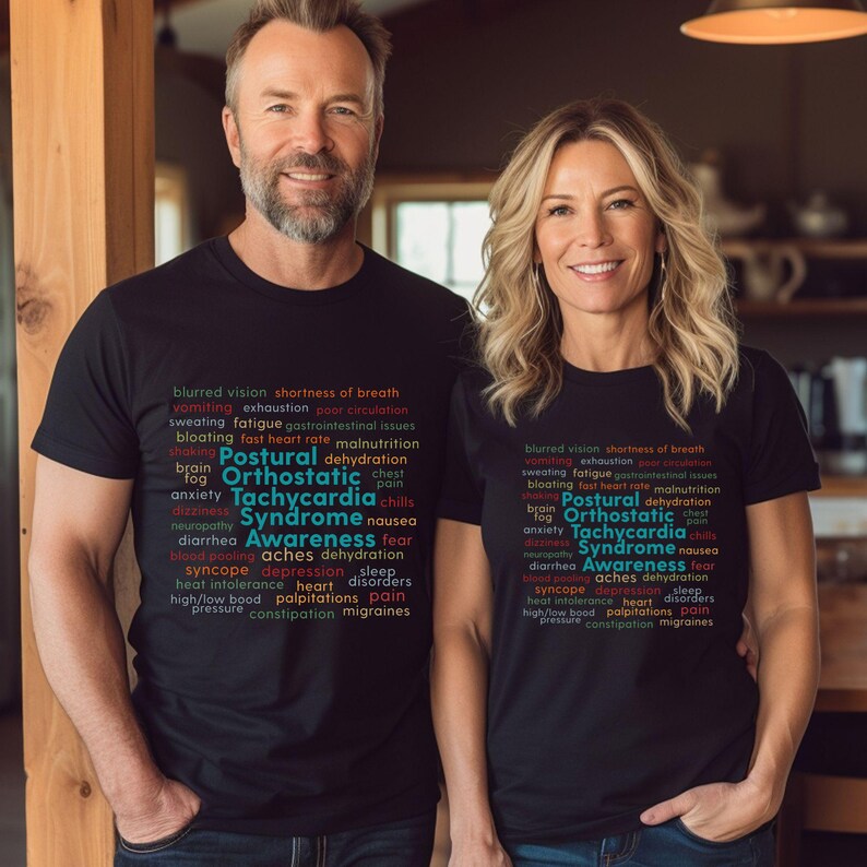 POTS Psychorsyndrom Probleme Shirt, Dysautonomia Awareness Tee Bild 5