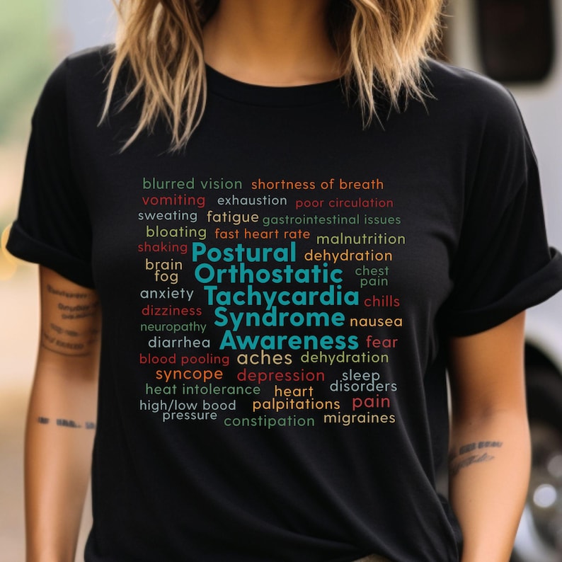 POTS Psychorsyndrom Probleme Shirt, Dysautonomia Awareness Tee Bild 2
