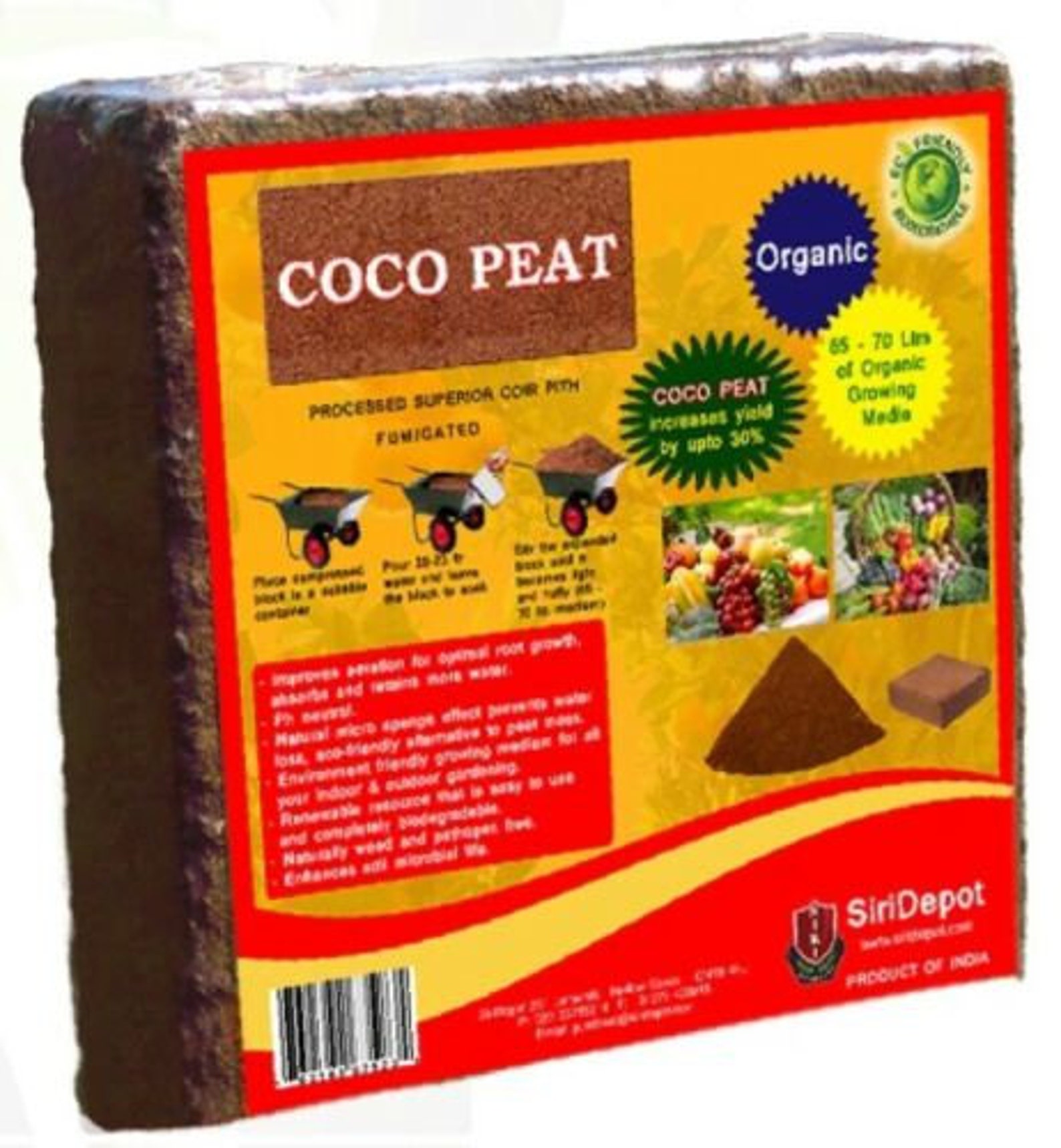 Coconut Coir Coco Peat Potting Compost Fruits Herbs Cocopeat Grow Media