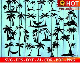 Download Free Sunshine Palm Tree Etsy SVG Cut Files
