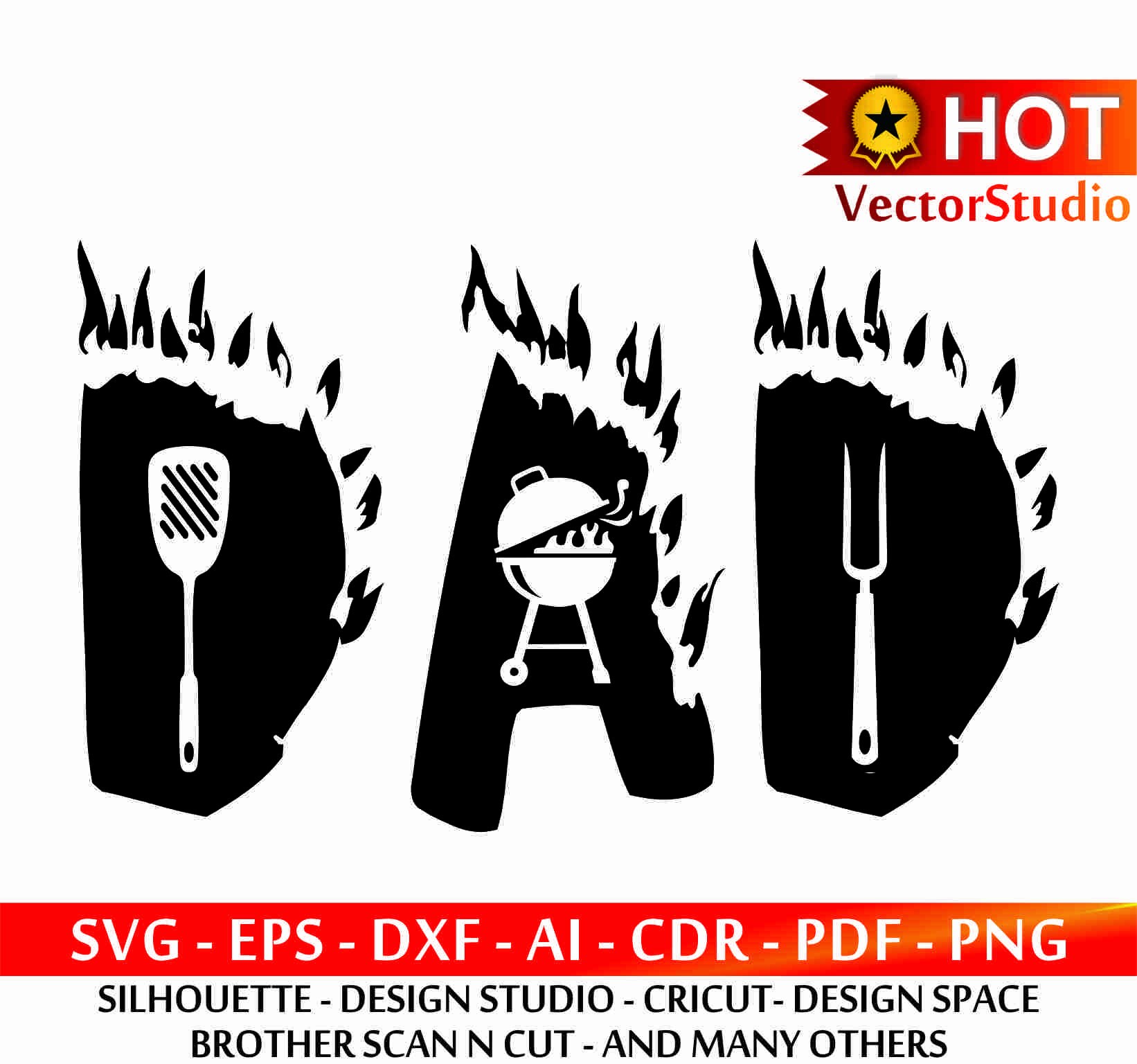 Download Download Dad Grill Master Svg for Cricut, Silhouette, Brother Scan N Cut Cutting Machines