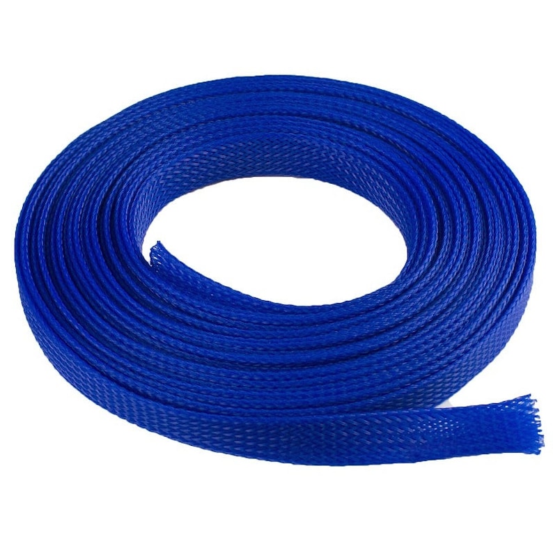 100 FT All Sizes & Colors Expandable Cable Sleeving Braided Tubing LOT image 7