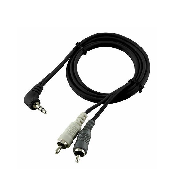 Soft PVC 3.5 to RCA Cable Black Home Car Marine Office Computer