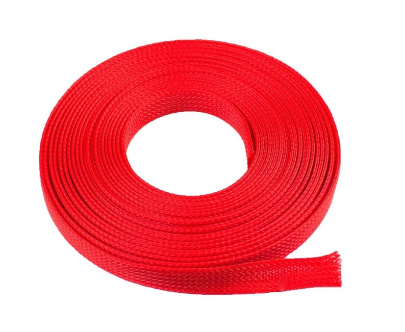 100 FT All Sizes & Colors Expandable Cable Sleeving Braided Tubing LOT image 8