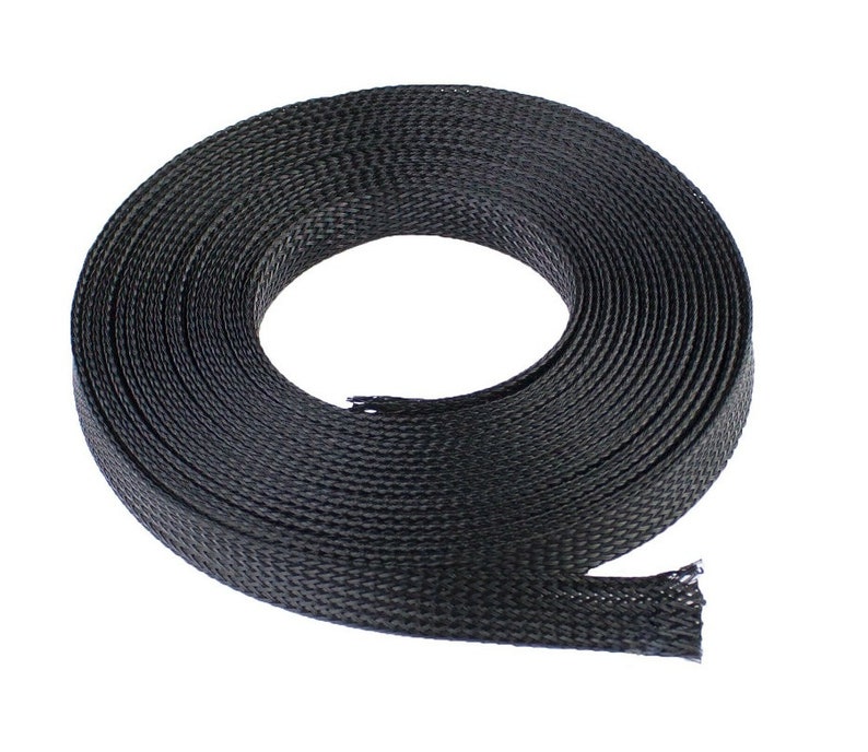 100 FT All Sizes & Colors Expandable Cable Sleeving Braided Tubing LOT image 2