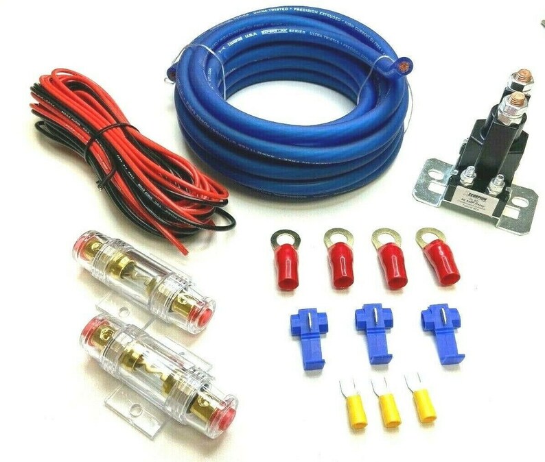 Dual / Auxiliary Battery Isolator Relay With Copper Cables Etsy