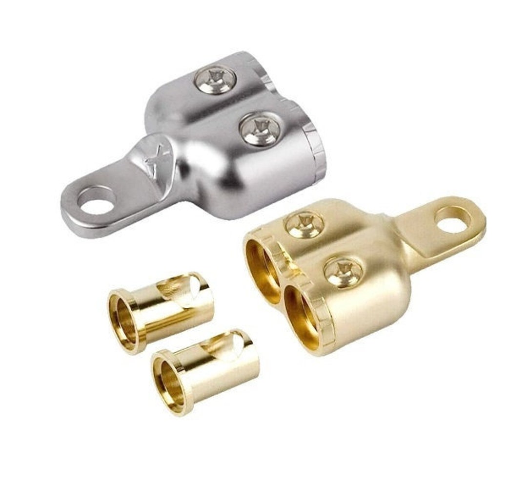 Dual 0/2 Gauge Battery Ring Terminal Out With Adapters Marine Grade Etsy