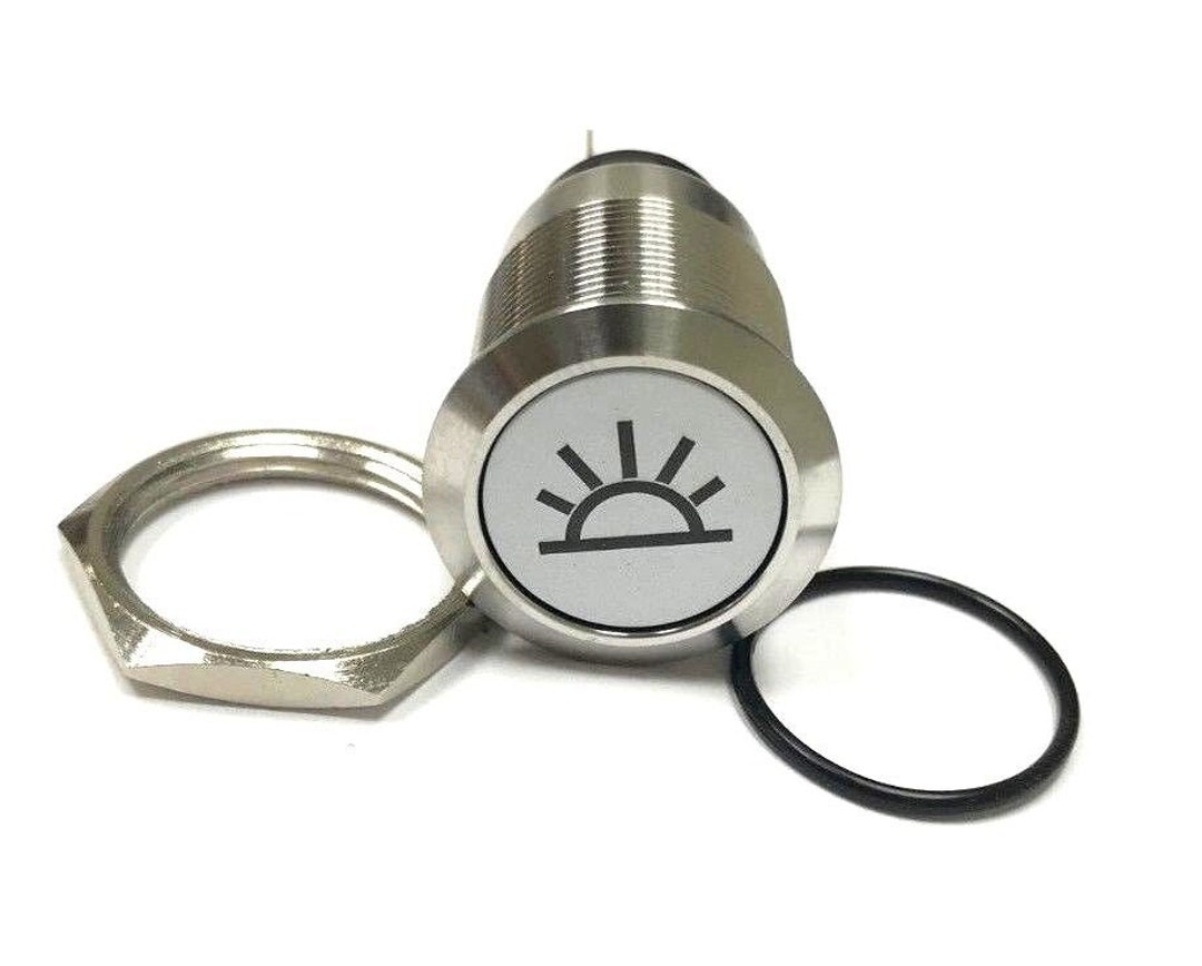 12V 19mm Blue LED Marine Car Stainless Steel Dome Fog Light Etsy