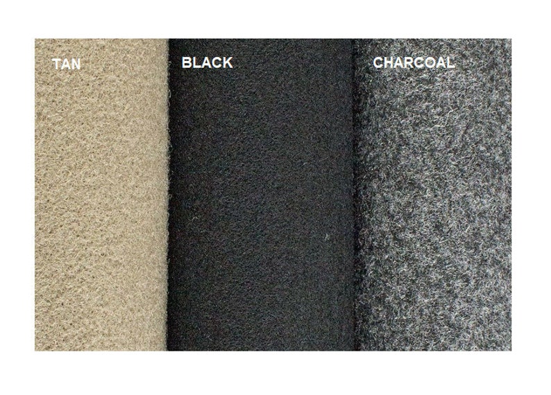 Black/charcoal/tan Unbacked Automotive Trunk Liner Carpet 40 Wide by