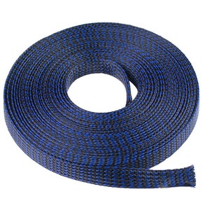 100 FT All Sizes & Colors Expandable Cable Sleeving Braided Tubing LOT image 4